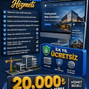 Profesyonel Kurumsal Web Sitesi Kurulumu (SEO Uyumlu – Anahtar Teslim)