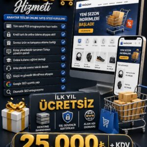 E-Ticaret Sitesi Kurulumu (Online Satışa Hazır – Tüm Entegrasyonlar Dahil)